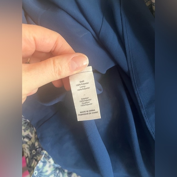 Cinq à Sept Women's Blue Lucinda Floral Print Ruffled Dress - Picture 13 of 13